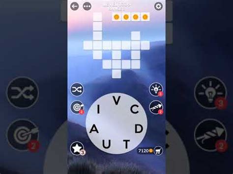 A star counter displaying your number of bonus words. . Wordscapes 1336